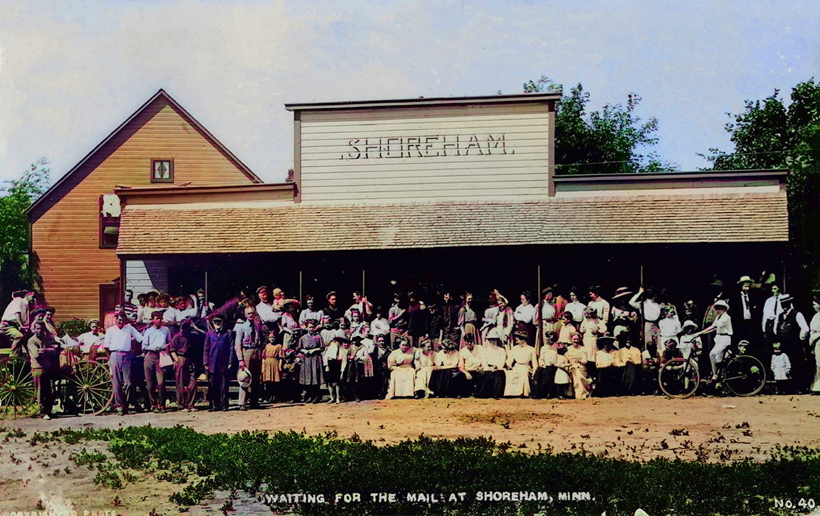 Hotel Shoreham near Detroit Lake Minnesota 1910s Postcard Reproduction