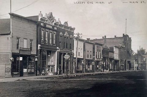 Main Street, Sleepy Eye, Minnesota, 1910s Postcard Reproduction