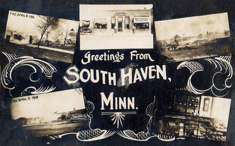 Greetings from South Haven, Minnesota 1912 Postcard Reproduction