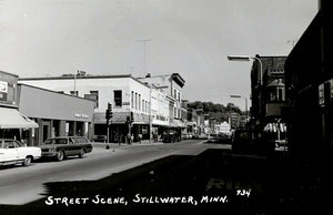 Street scene, Stillwater, Minnesota, 1970s Postcard Reproduction