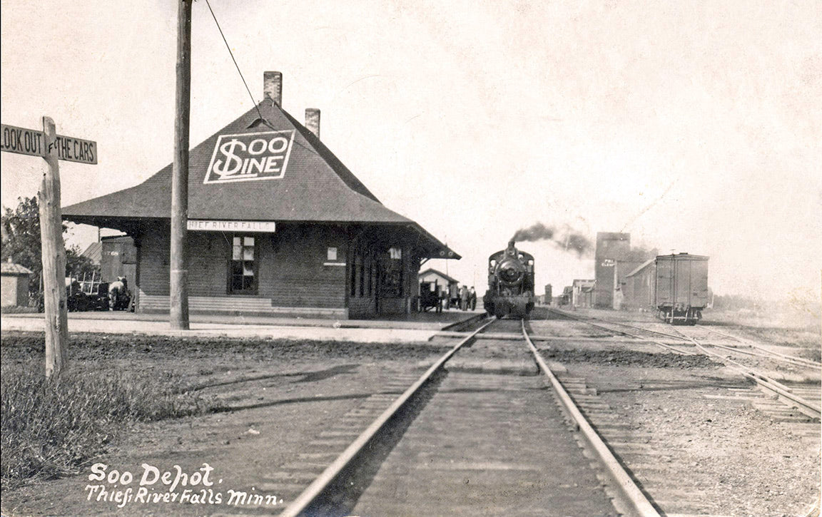 Soo Line Depot, Thief River Falls, Minnesota, 1908 Print