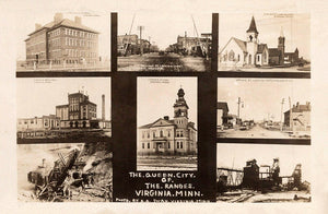 Multiple views, Virginia, Minnesota, 1910 Print