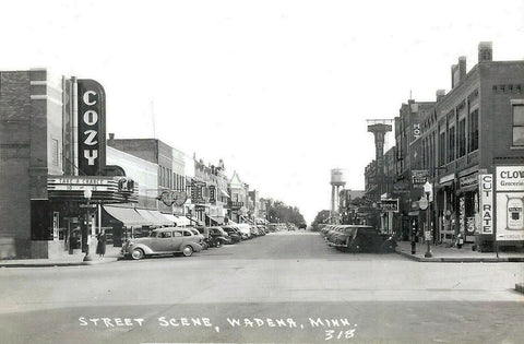 Street scene, Wadena, Minnesota, 1936 Print