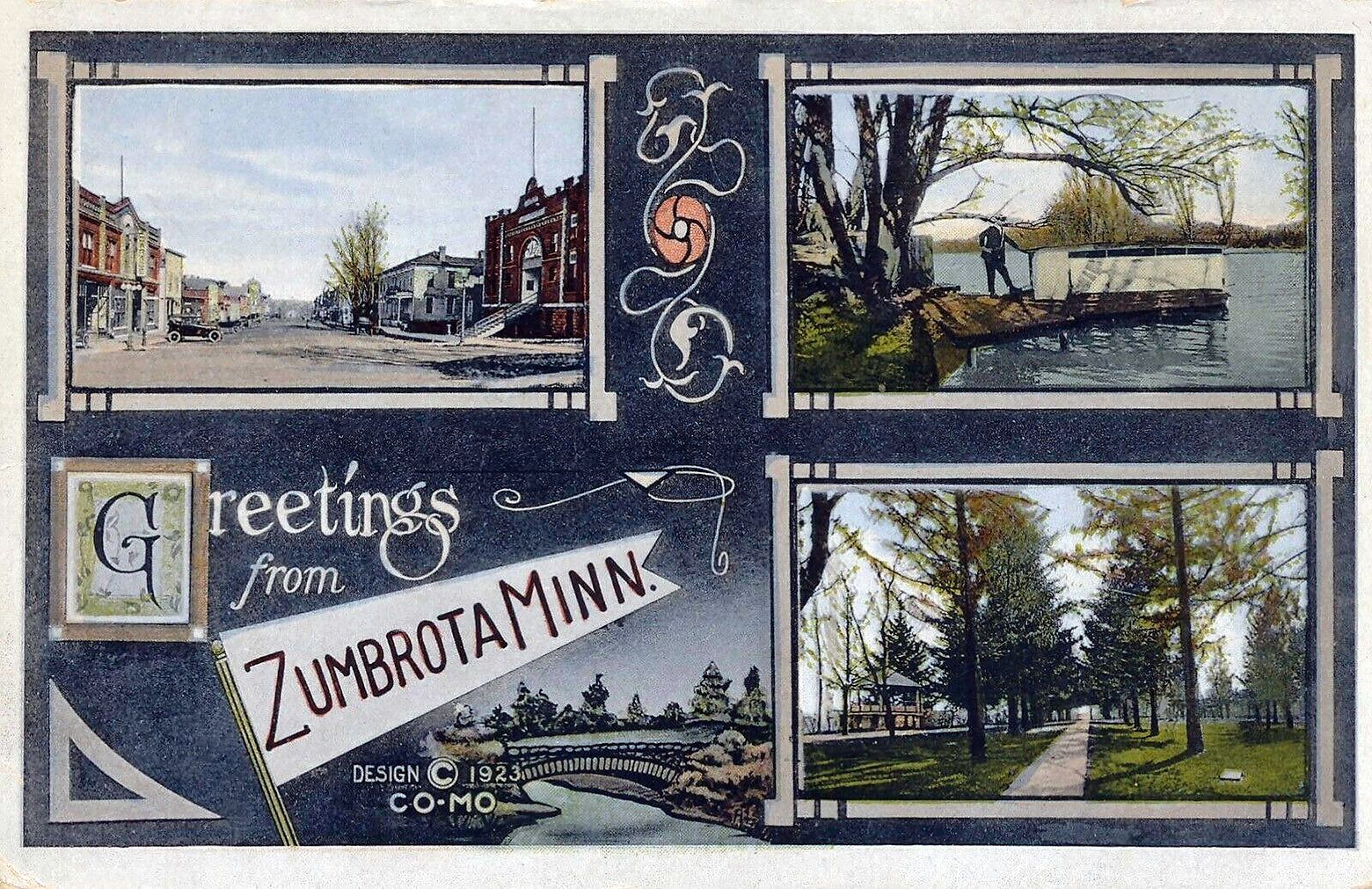 Greetings from Zumbrota Postcard Reproduction