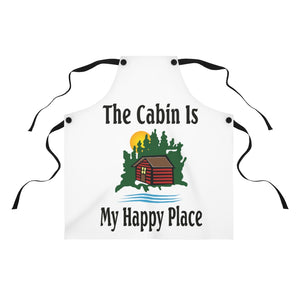 The Cabin Is My Happy Place Apron