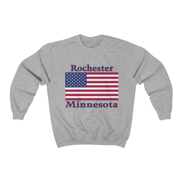 Rochester American Flag Unisex Heavy Blend™ Crewneck Sweatshirt