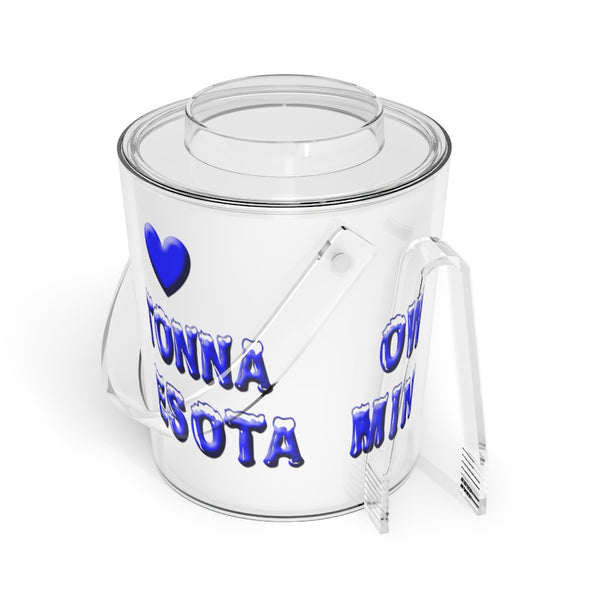I Love Owatonna Ice Bucket with Tongs