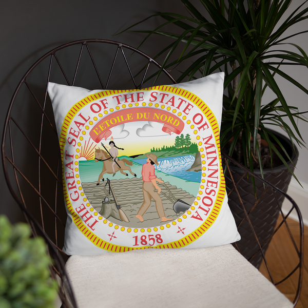Minnesota State Seal Basic Pillow