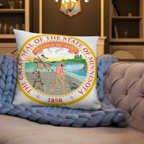 Minnesota State Seal Basic Pillow