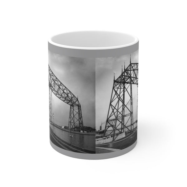 Aerial Bridge, Duluth Minnesota, 1905 White Ceramic Mug