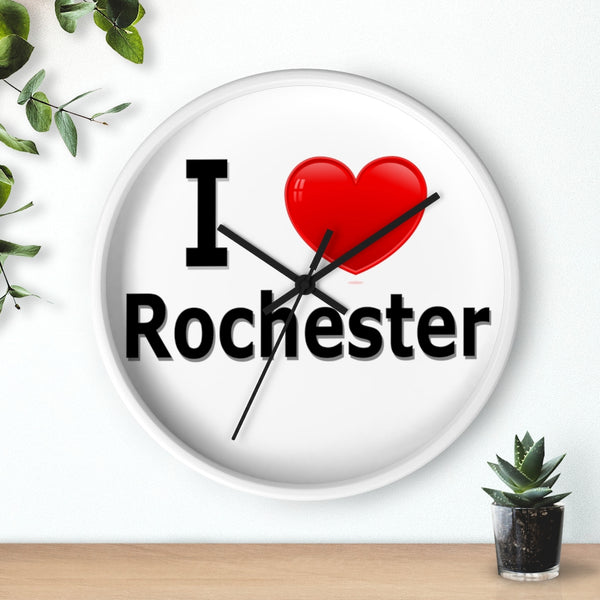 I Love Rochester Wall clock