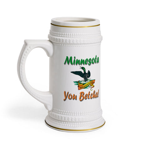 Minnesota Loon "You Betcha'" Stein Mug