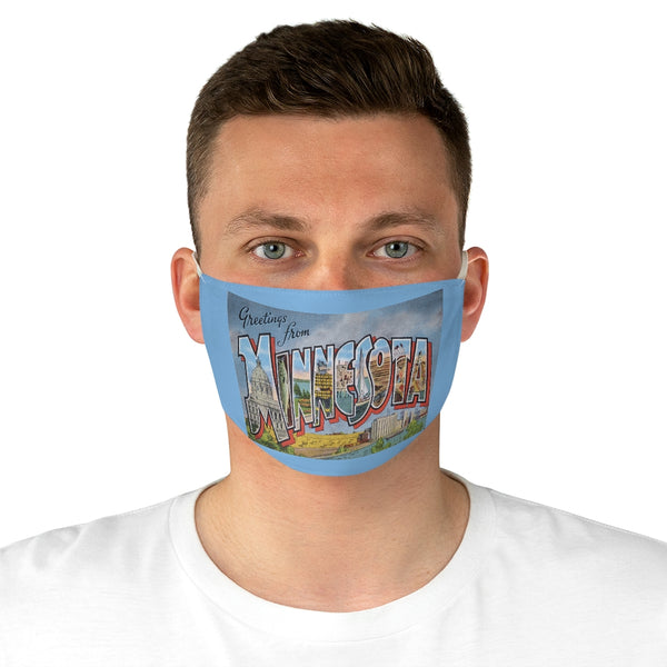 Greetings from Minnesota Fabric Face Mask