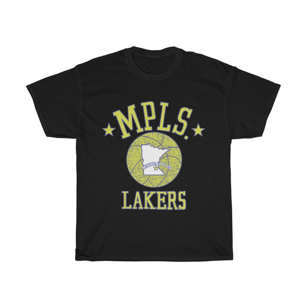 Minneapolis Lakers Unisex Heavy Cotton Tee