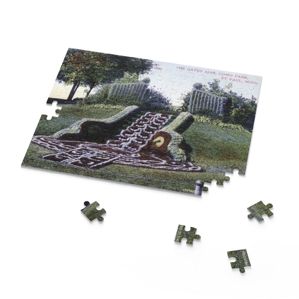 Gates Ajar at Como Park in St. Paul, Minnesota, 1908 Puzzle (120, 252, 500-Piece)