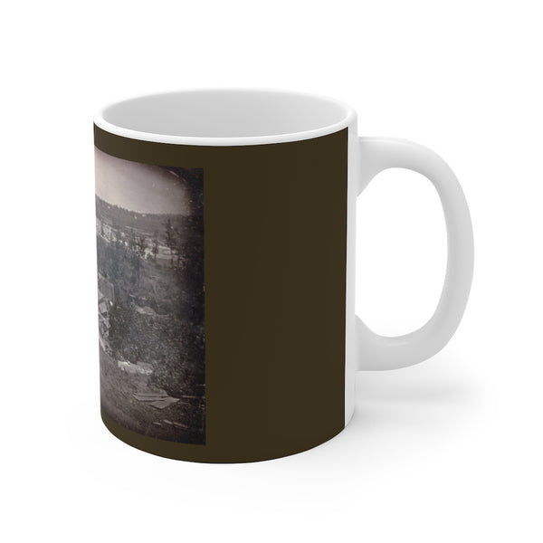 St. Anthony Falls on the Mississippi River in what was to become Minneapolis, Minnesota, 1840 Ceramic Mug