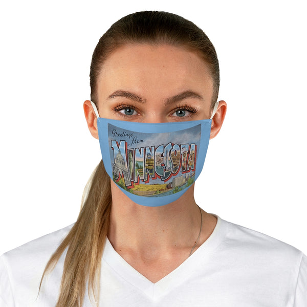 Greetings from Minnesota Fabric Face Mask
