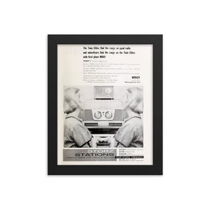 1957 Advertisement for WDGY Radio Framed poster