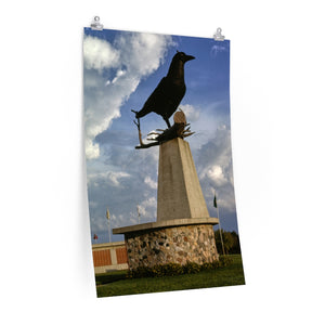 World's Largest Crow Statue, Belgrade, Minnesota, Premium Matte vertical posters