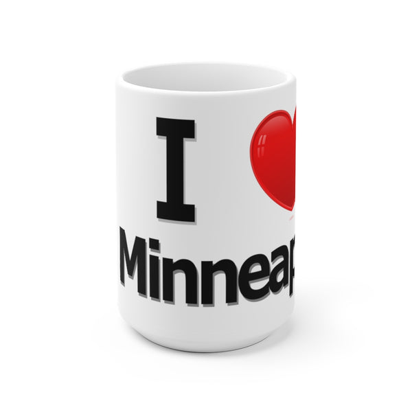 I Love Minneapolis White Ceramic Mug