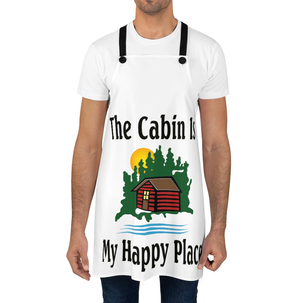 The Cabin Is My Happy Place Apron