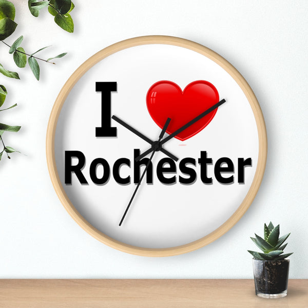 I Love Rochester Wall clock