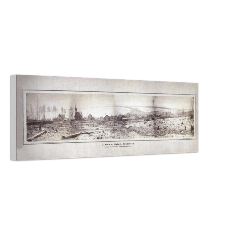 View of Duluth Minnesota in 1870 Canvas
