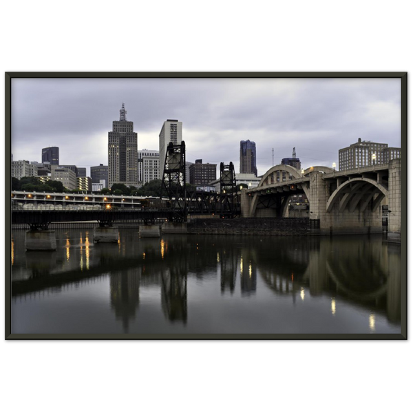 Downtown St. Paul Minnesota 2018 Classic Semi-Glossy Paper Metal Framed Poster