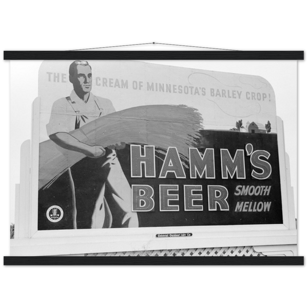 Hamm's Beer Billboard, Litchfield, Minnesota, 1939 Poster & Hanger