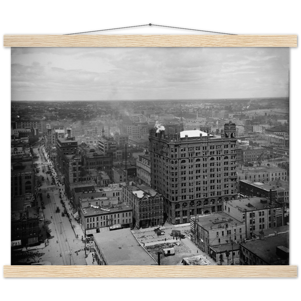 Birds Eye View of Downtown Minneapolis Minnesota in 1902 Premium Semi-Glossy Paper Poster & Hanger