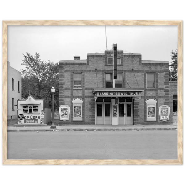 Lyric Theatre in Farmington Minnesota 1939 Wooden Framed Poster
