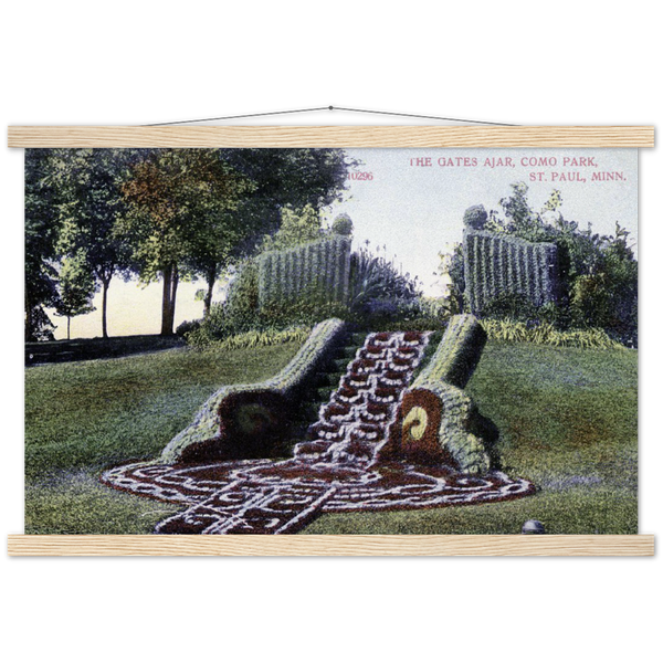 Gates Ajar at Como Park in St. Paul, Minnesota, 1908 Archival Matte Paper Poster & Hanger