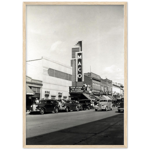 Rialto Theater in Virginia Minnesota 1938 Classic Semi-Glossy Paper Wooden Framed Poster