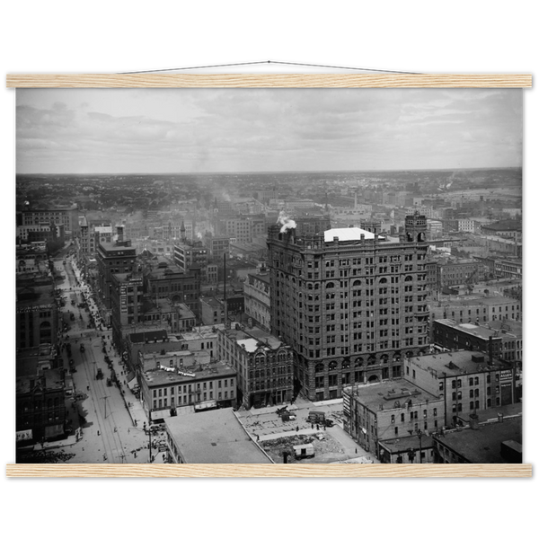 Birds Eye View of Downtown Minneapolis Minnesota in 1902 Premium Semi-Glossy Paper Poster & Hanger