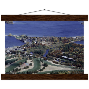 Aerial View of East Gull Lake, Minnesota Classic Semi-Glossy Paper Poster & Hanger