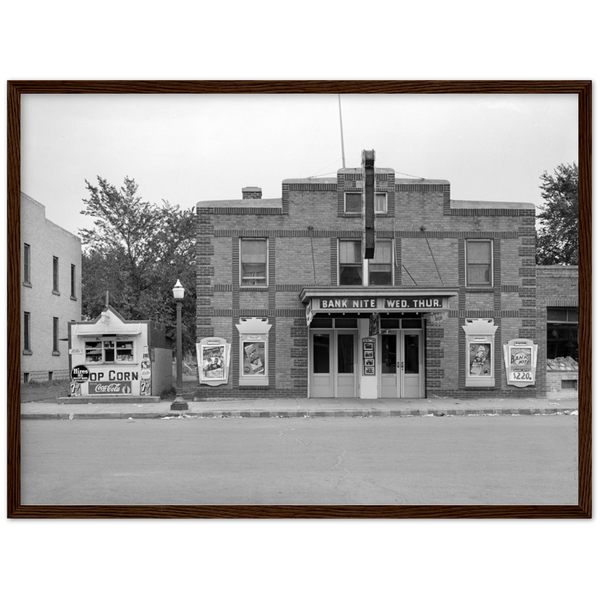 Lyric Theatre in Farmington Minnesota 1939 Wooden Framed Poster