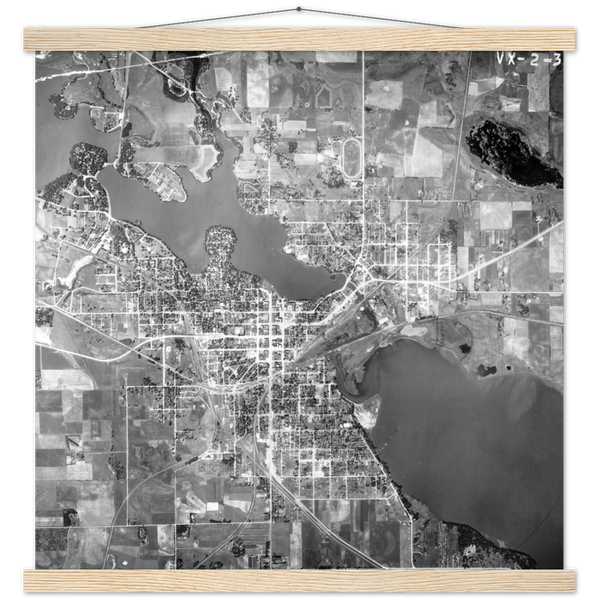 Aerial Photo of Albert Lea Minnesota 1938 Classic Matte Paper Poster & Hanger