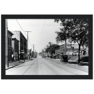 6th Avenue North in Minneapolis Minnesota 1920s Classic Matte Paper Wooden Framed Poster