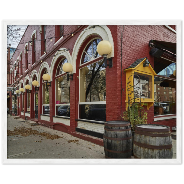 The Half Barrel Bar in Rochester, Minnesota Wooden Framed Print
