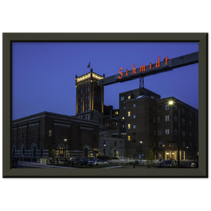 Historic Schmidt Brewery Classic Semi-Glossy Paper Metal Framed Poster