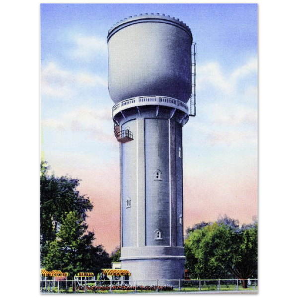 Landmark Water Tower, Brainerd, Minnesota, 1938 Classic Matte Paper Poster
