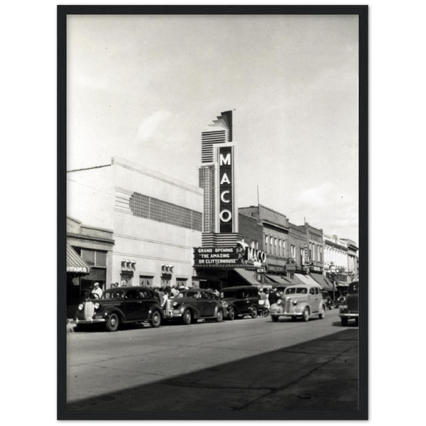 Rialto Theater in Virginia Minnesota 1938 Classic Semi-Glossy Paper Wooden Framed Poster