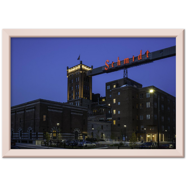 Historic Schmidt Brewery Classic Semi-Glossy Paper Metal Framed Poster