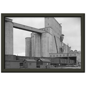 Grain Elevators, Minneapolis, Minnesota, 1939 Metal Framed Poster